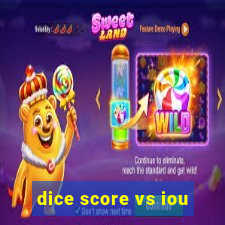 dice score vs iou